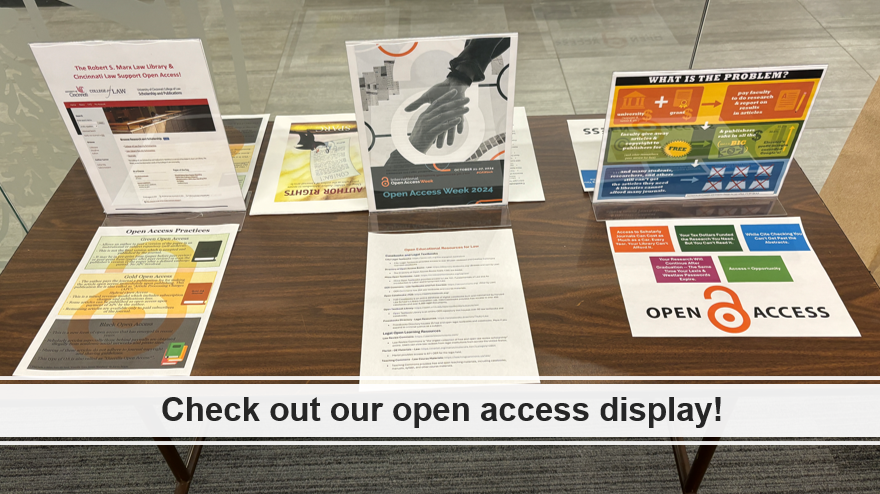 2024 Open Access Week Display