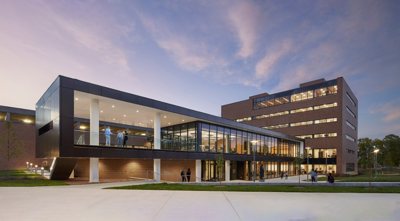 Sunset overlooking the new College of Law.